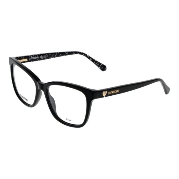 Love Moschino Black Acetate Glasses Women's (Frames)